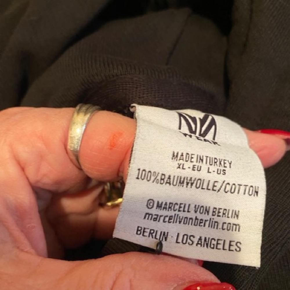 Men's Black Sweater - Marcell Von Berlin - Picture 2 of 4